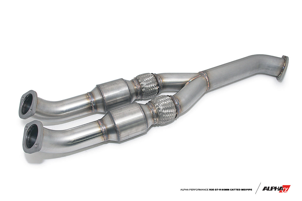 Alpha Performance R35 GT-R 90mm Catted Midpipe – MasterTuned